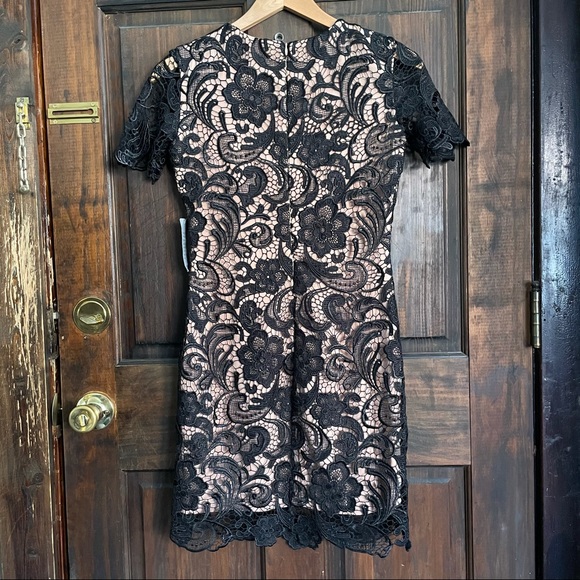 DRESS THE POPULATION Anna Crochet Lace Sheath Dress NWT - Picture 9 of 11